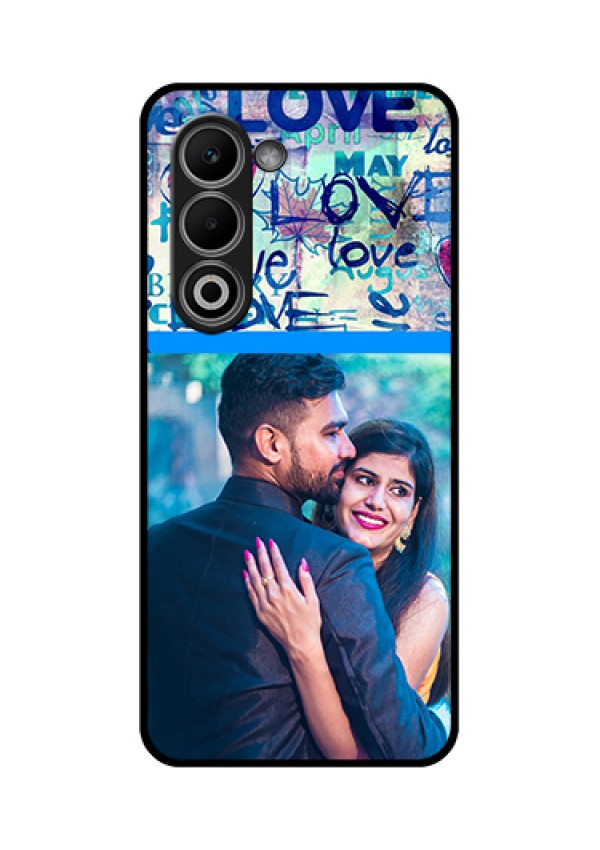 Oppo K13x 5G Custom Glass Phone Case - Colorful Love Design