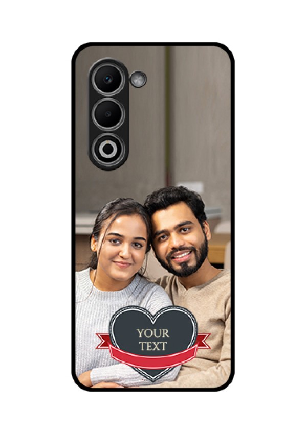 Oppo K13x 5G Custom Glass Phone Case - Just Married Couple Design