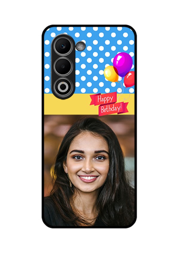 Oppo K13x 5G Custom Glass Phone Case - Happy Birthday Design
