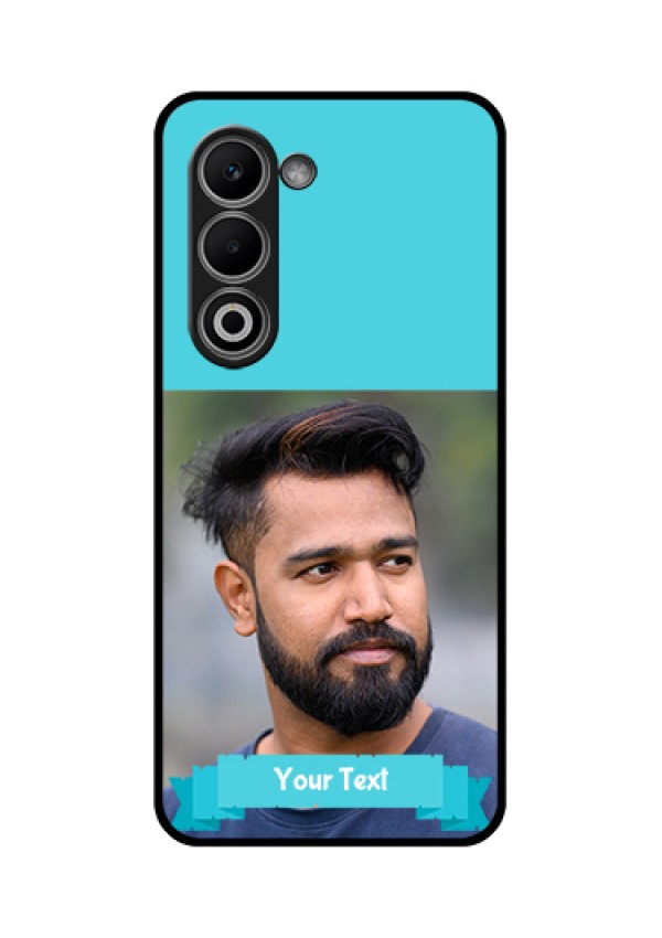 Oppo K13x 5G Custom Glass Phone Case - Blue Color Design