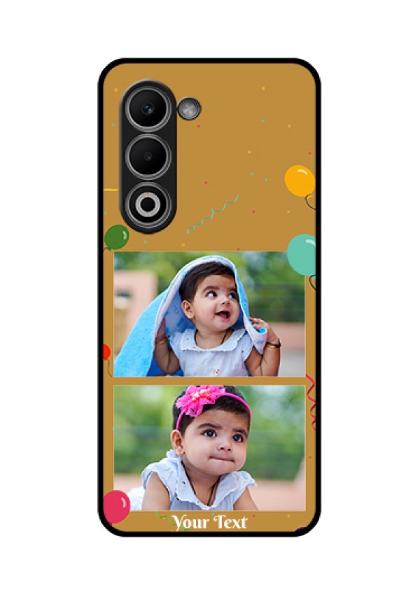 Oppo K13x 5G Custom Glass Phone Case - Image Holder With Birthday Celebrations Design