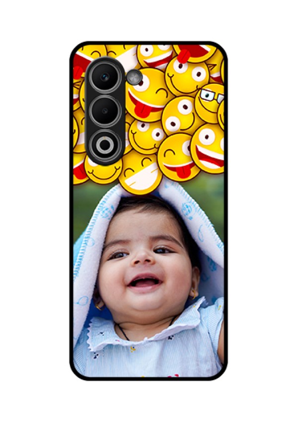 Oppo K13x 5G Custom Glass Phone Case - With Smiley Emoji Design