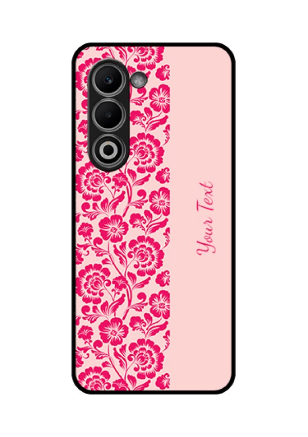 Oppo K13x 5G Custom Glass Phone Case - Attractive Floral Pattern Design