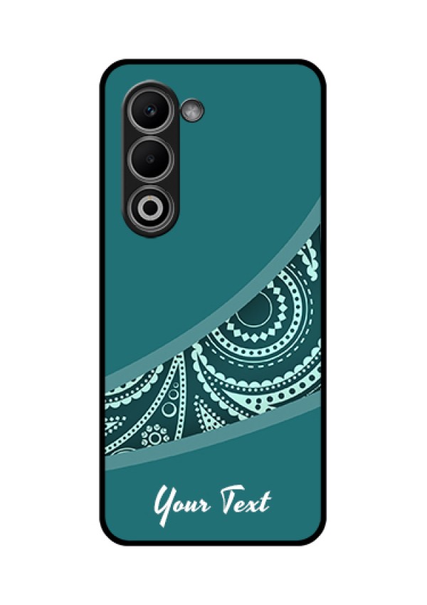 Oppo K13x 5G Custom Glass Phone Case - Semi Visible Floral Design