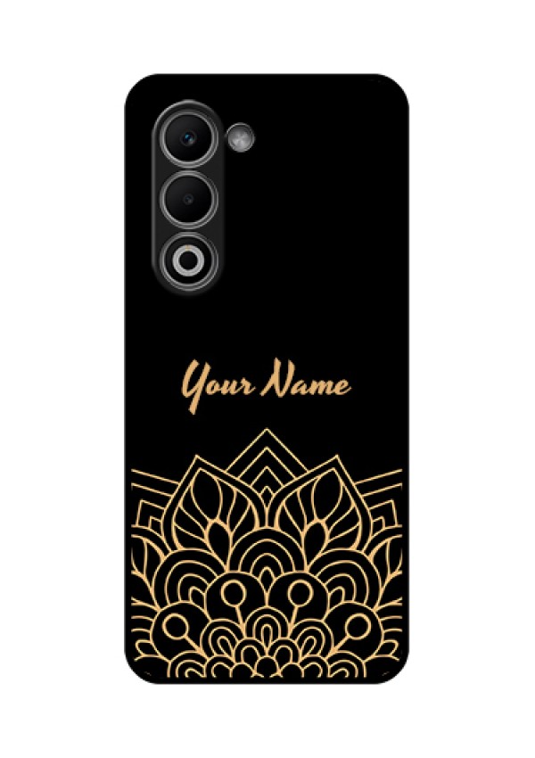 Oppo K13x 5G Custom Glass Phone Case - Golden Mandala Design