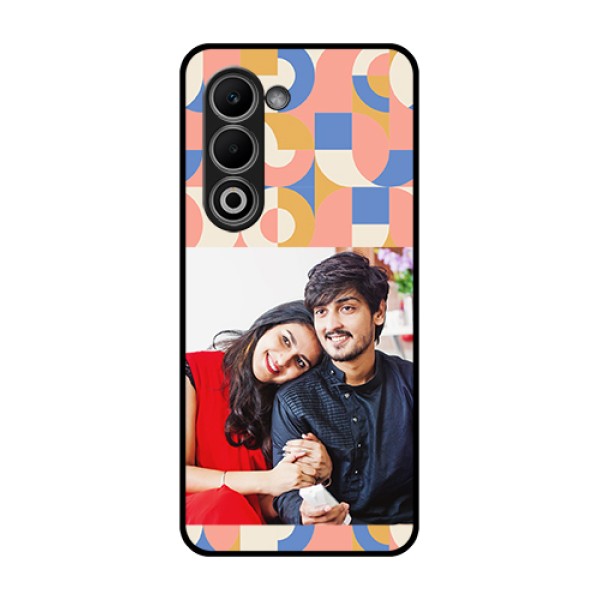Oppo K13x 5G Custom Glass Phone Case - Semi - Circle Maze Pattern Design