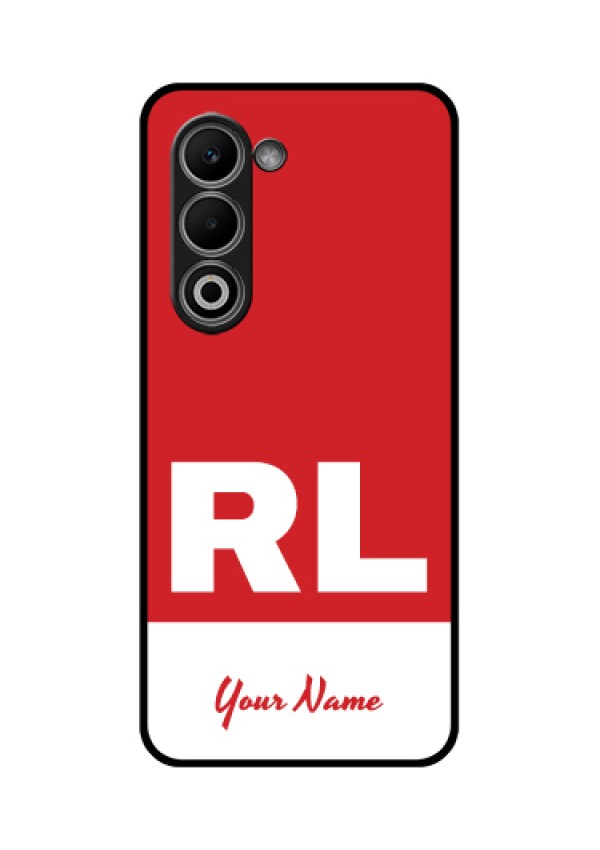 Oppo K13x 5G Custom Glass Phone Case - Dual Tone Custom Text Design
