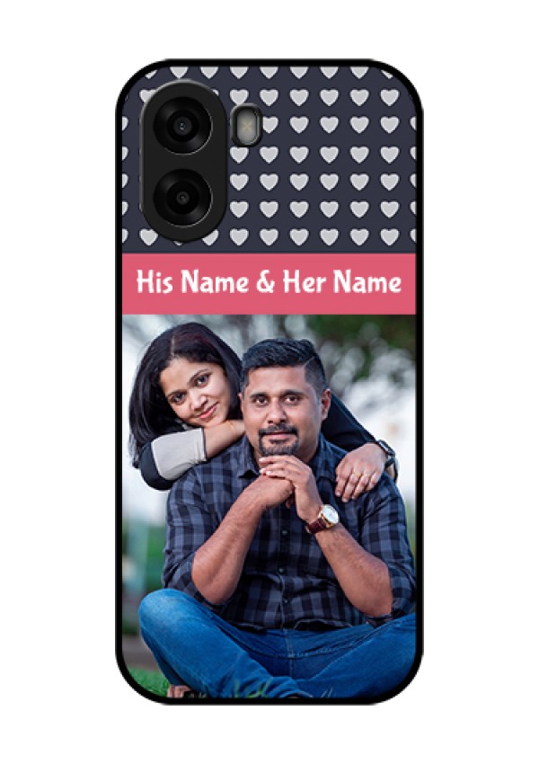 Oppo K14x 5G Custom Glass Phone Case - Love Symbols Design
