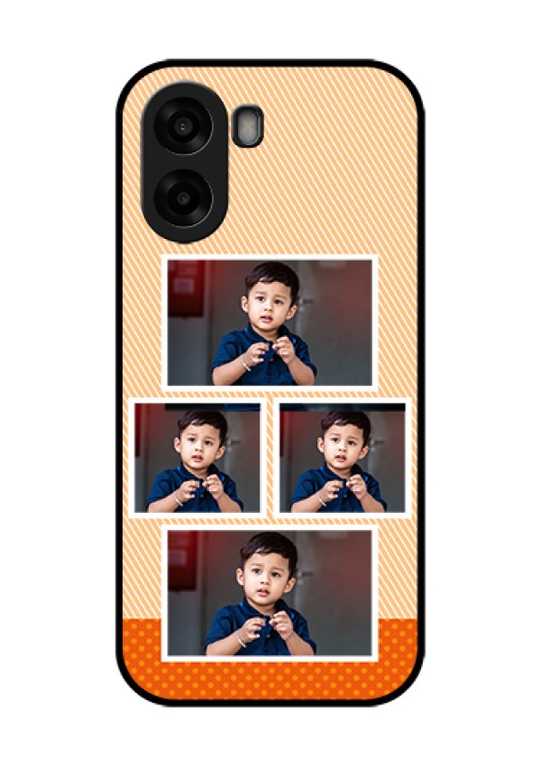 Oppo K14x 5G Custom Glass Phone Case - Bulk Photos Upload Design