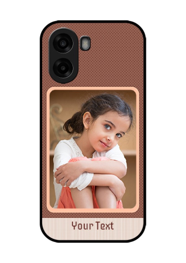Oppo K14x 5G Custom Glass Phone Case - Simple Pic Upload Design
