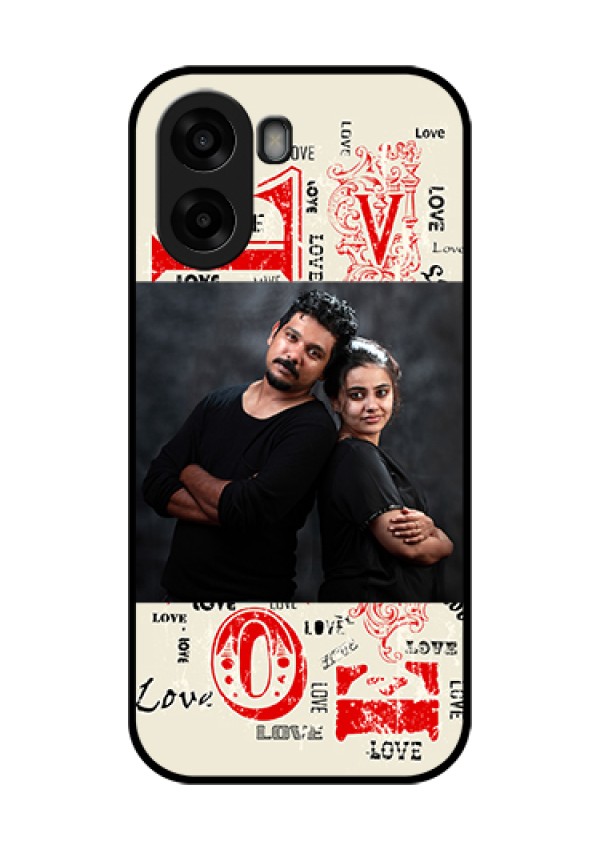 Oppo K14x 5G Custom Glass Phone Case - Trendy Love Design Case