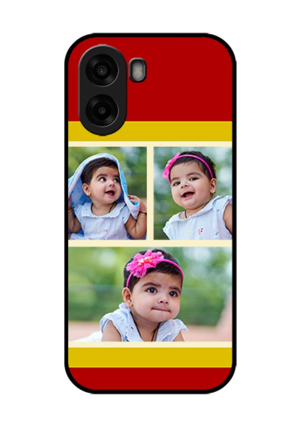 Oppo K14x 5G Custom Glass Phone Case - Multiple Pic Upload Design