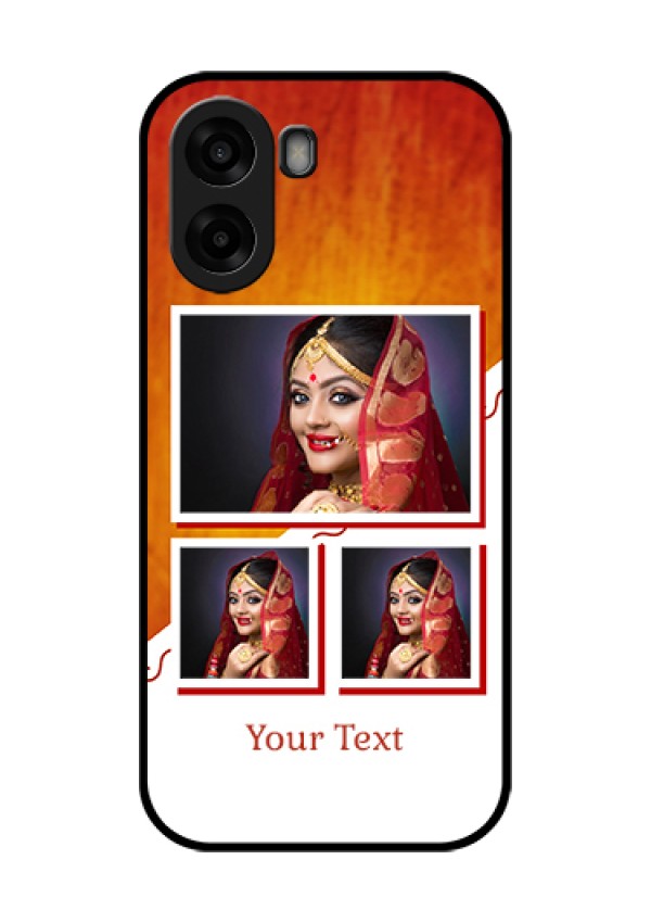Oppo K14x 5G Custom Glass Phone Case - Wedding Memories Design