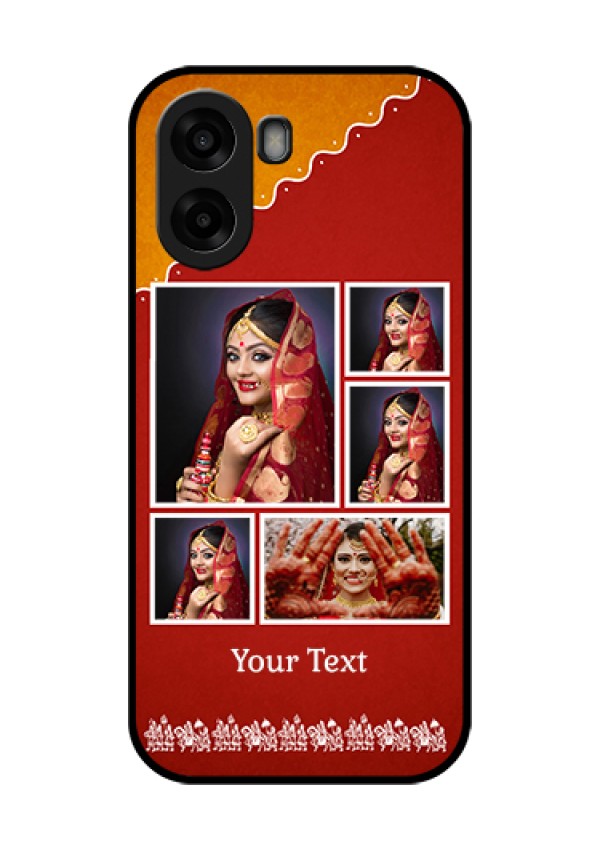 Oppo K14x 5G Custom Glass Phone Case - Wedding Pic Upload Design