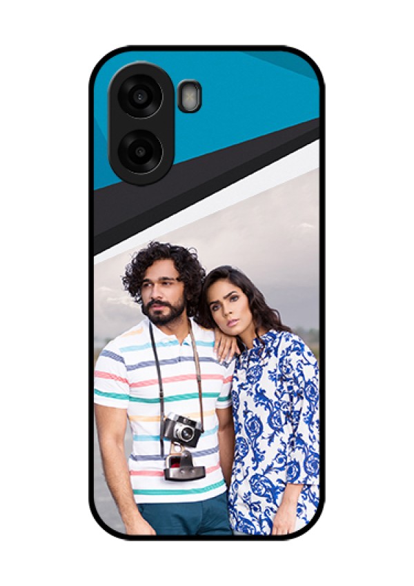 Oppo K14x 5G Custom Glass Phone Case - Simple Pattern Photo Upload Design