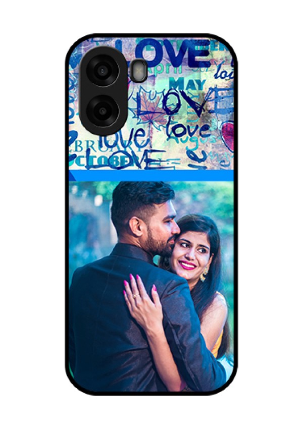 Oppo K14x 5G Custom Glass Phone Case - Colorful Love Design