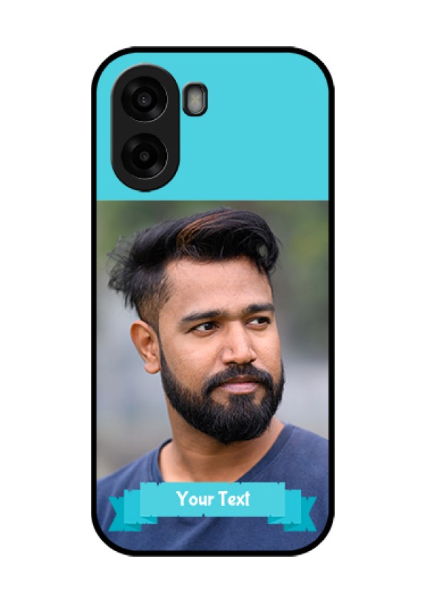 Oppo K14x 5G Custom Glass Phone Case - Blue Color Design