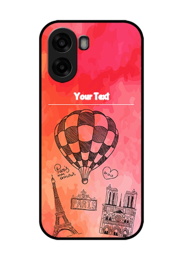 Oppo K14x 5G Custom Glass Phone Case - Paris Theme Design