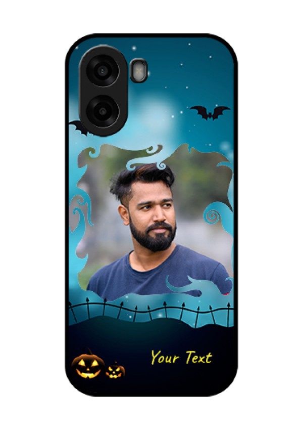 Oppo K14x 5G Custom Glass Phone Case - Halloween Frame Design
