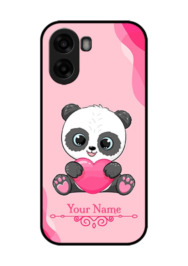 Oppo K14x 5G Custom Glass Phone Case - Cute Panda Design