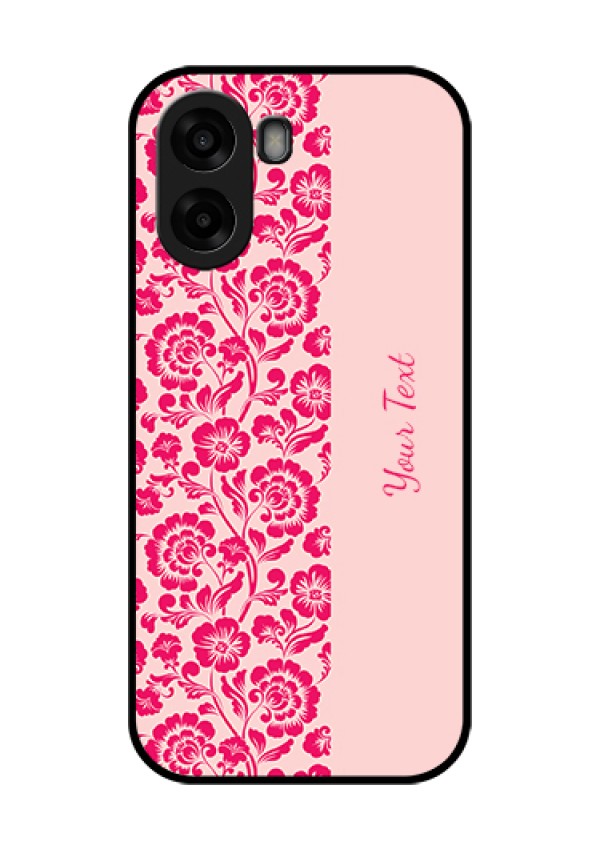 Oppo K14x 5G Custom Glass Phone Case - Attractive Floral Pattern Design