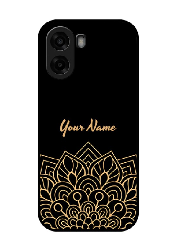 Oppo K14x 5G Custom Glass Phone Case - Golden Mandala Design