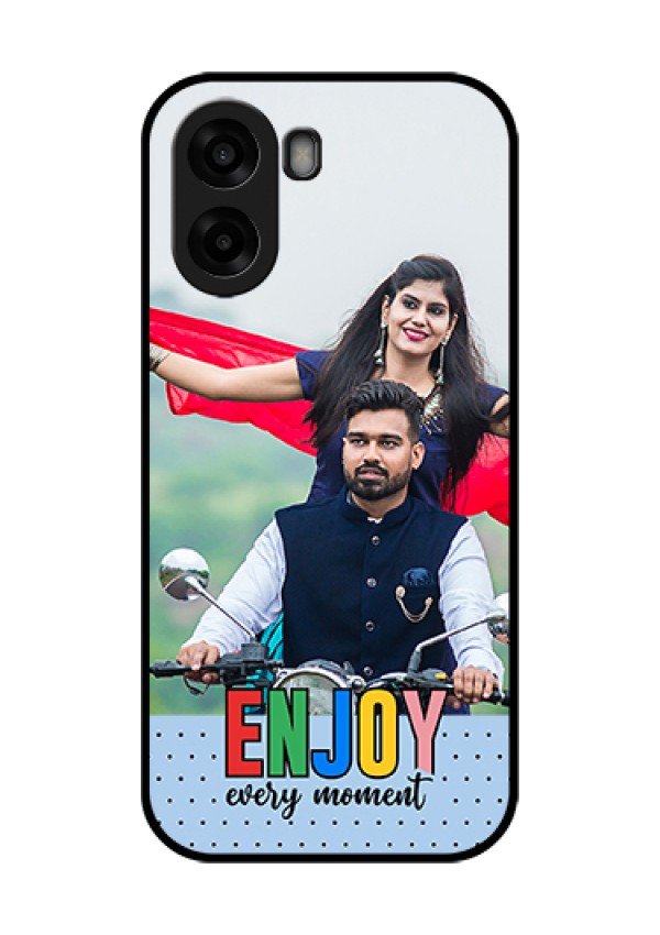 Oppo K14x 5G Custom Glass Phone Case - Enjoy Every Moment Design