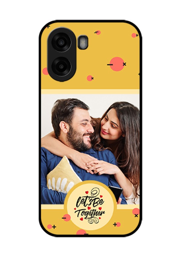 Oppo K14x 5G Custom Glass Phone Case - Lets Be Together Design
