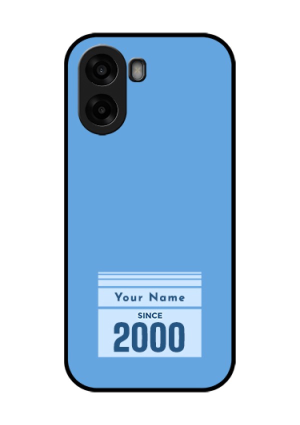 Oppo K14x 5G Custom Glass Phone Case - Custom Year Of Birth Design