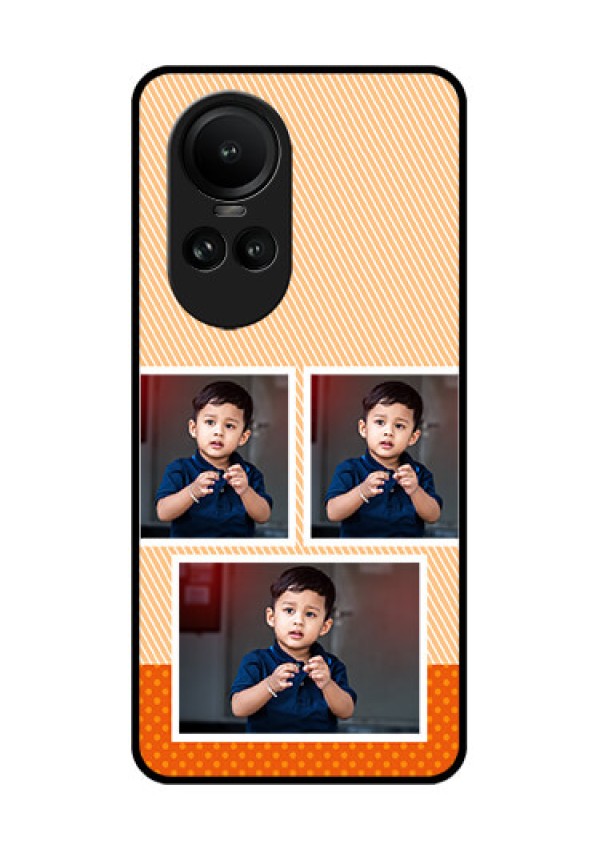 Oppo Reno 10 5G Photo Printing on Glass Case - Bulk Photos Upload Design