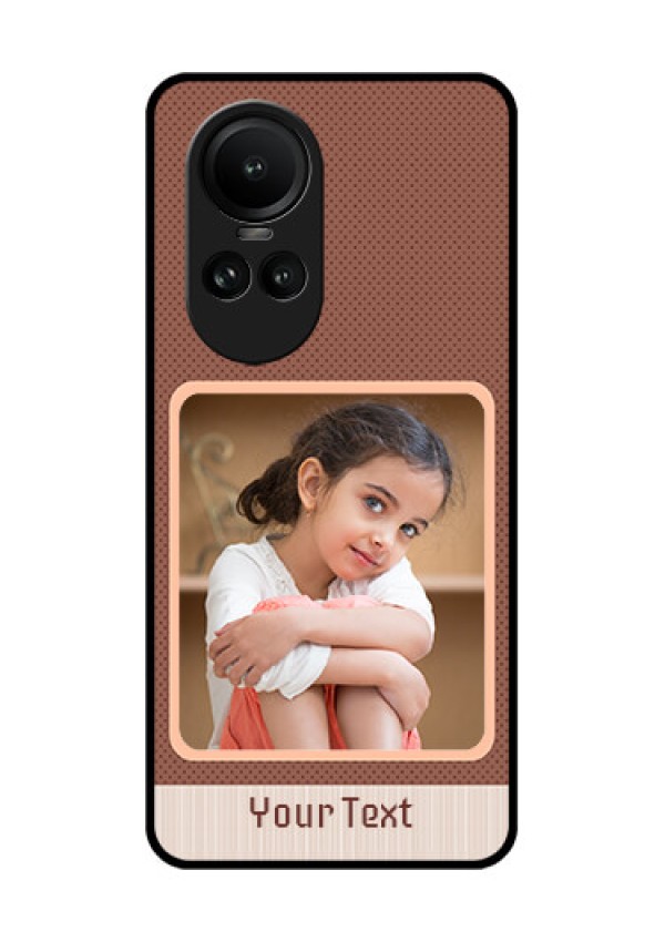 Oppo Reno 10 5G Custom Glass Phone Case - Simple Pic Upload Design