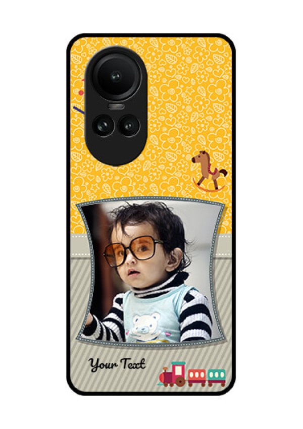 Oppo Reno 10 5G Personalized Glass Phone Case - Baby Picture Upload Design