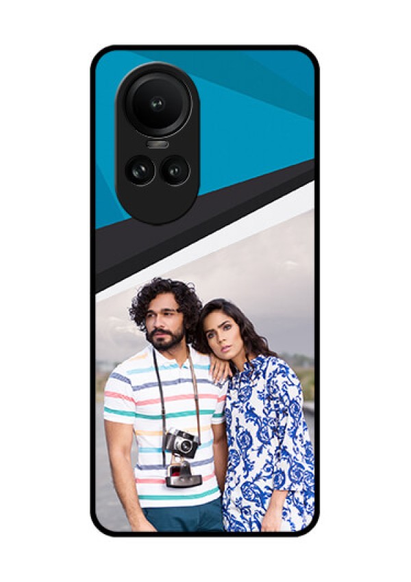 Oppo Reno 10 5G Photo Printing on Glass Case - Simple Pattern Photo Upload Design
