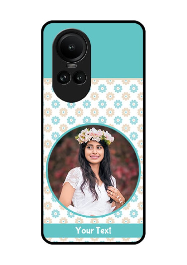 Oppo Reno 10 5G Custom Glass Mobile Case - Beautiful Flowers Design