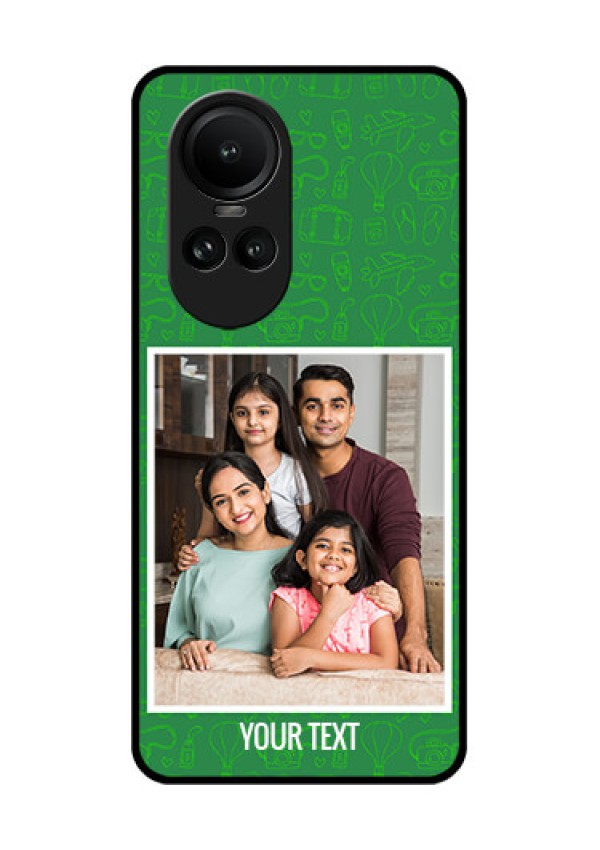 Oppo Reno 10 5G Personalized Glass Phone Case - Picture Upload Design