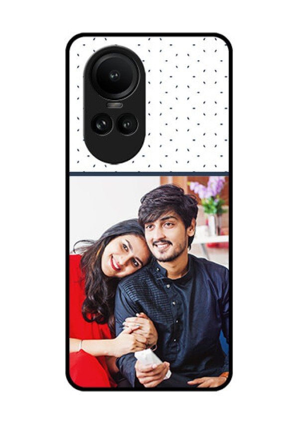 Oppo Reno 10 5G Personalized Glass Phone Case - Premium Dot Design