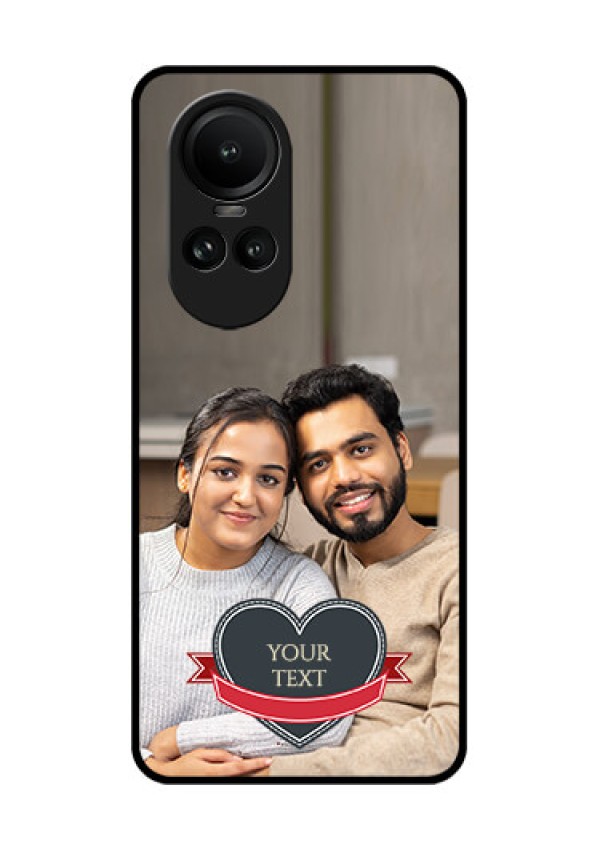 Oppo Reno 10 5G Custom Glass Phone Case - Just Married Couple Design