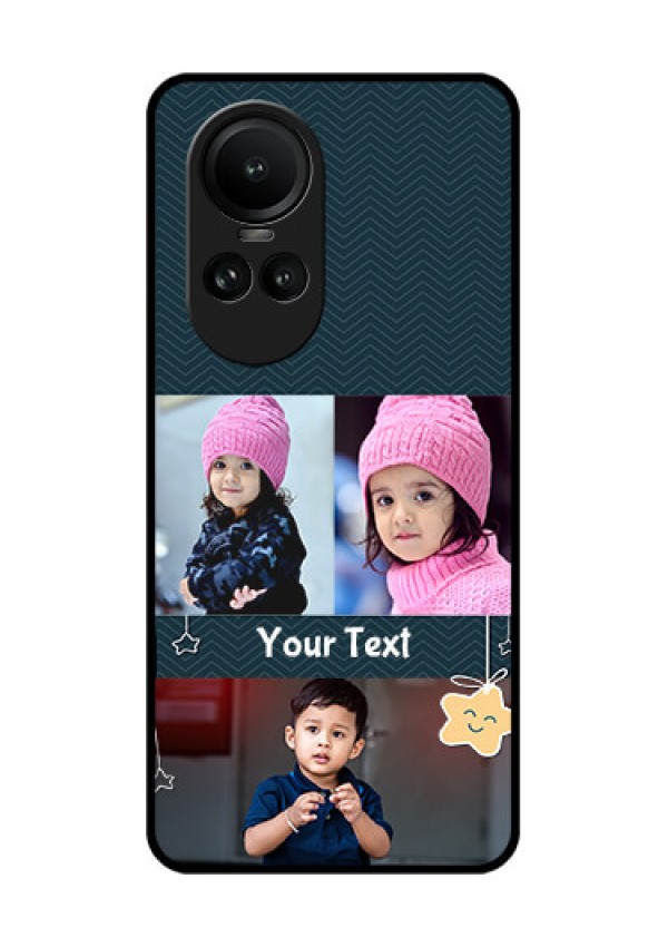 Oppo Reno 10 5G Custom Glass Mobile Case - Hanging Stars Design