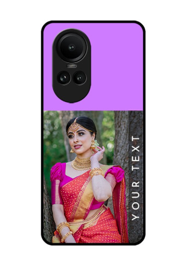 Oppo Reno 10 5G Custom Glass Mobile Case - Birthday Icons Design