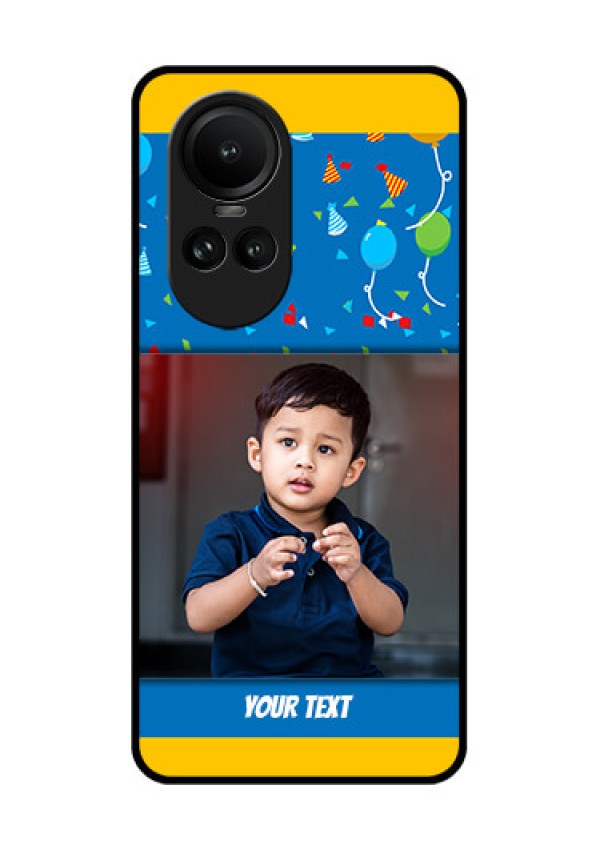 Oppo Reno 10 5G Custom Glass Mobile Case - Birthday Wishes Design