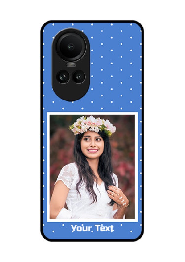 Oppo Reno 10 5G Photo Printing on Glass Case - Polka dots design