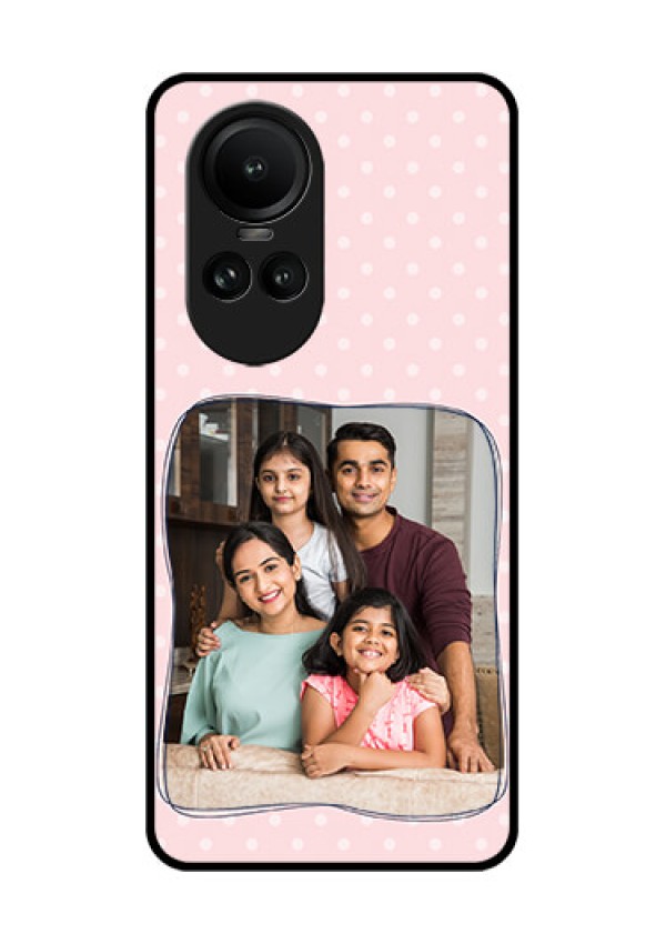 Oppo Reno 10 5G Custom Glass Phone Case - Family with Dots Design