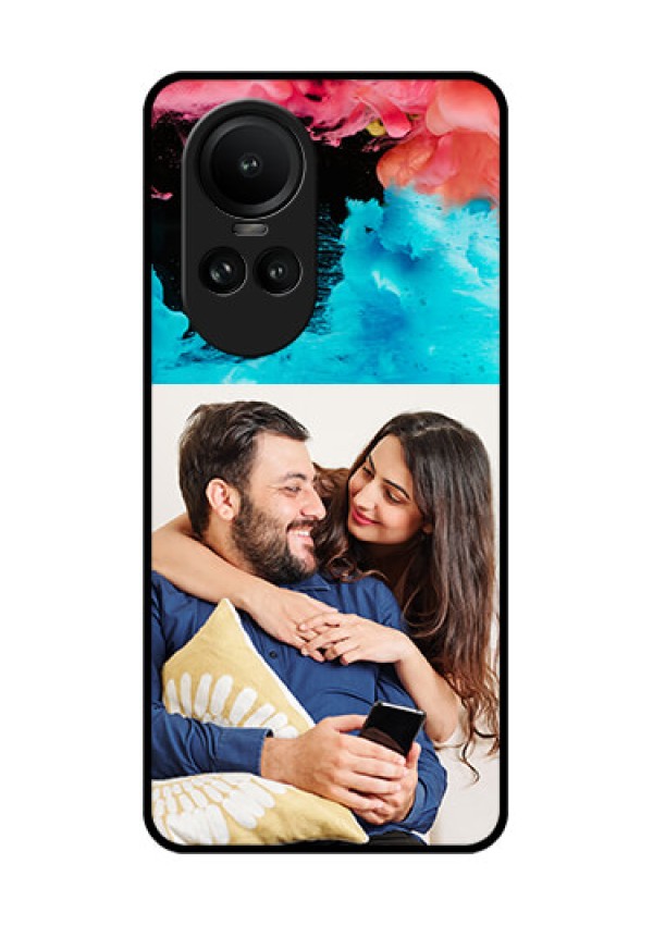 Oppo Reno 10 5G Custom Glass Mobile Case - Quote with Acrylic Painting Design