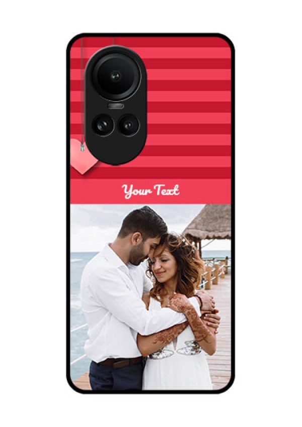 Oppo Reno 10 5G Custom Glass Phone Case - Valentines Day Design