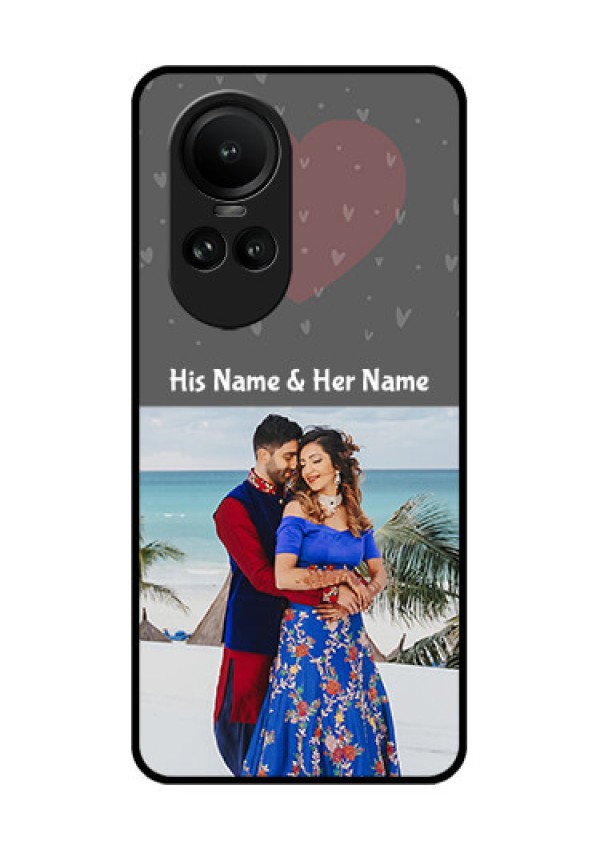 Oppo Reno 10 5G Custom Glass Mobile Case - Buy Love Design with Photo Online