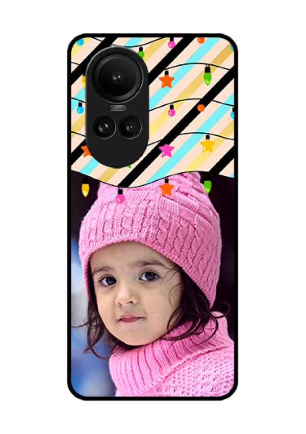 Oppo Reno 10 5G Custom Glass Mobile Case - Lights Hanging Design