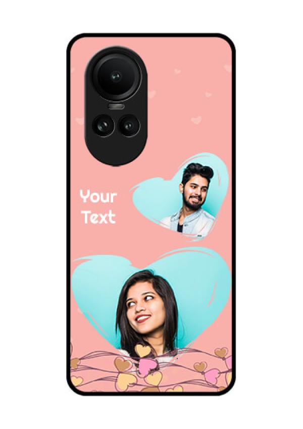 Oppo Reno 10 5G Custom Glass Mobile Case - Love Doodle Design