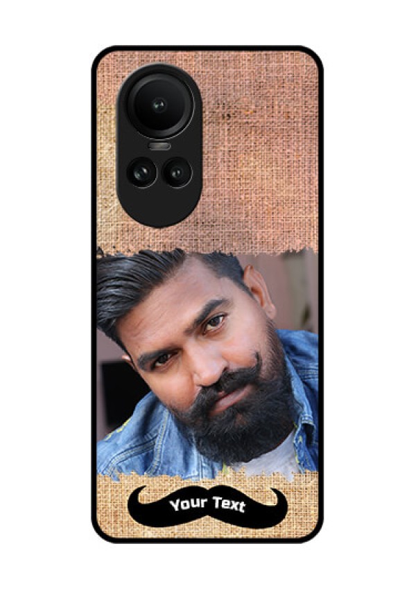 Oppo Reno 10 5G Personalized Glass Phone Case - with Texture Design