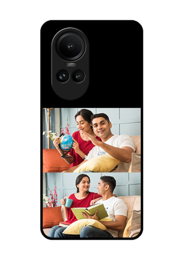 Oppo Reno 10 5G 2 Images on Glass Phone Cover