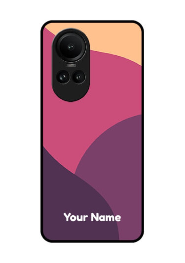 Oppo Reno 10 5G Custom Glass Phone Case - Mixed Multi-colour abstract art Design